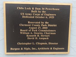 Markers &raquo; markers &raquo; franklin Twp &raquo; Chilo Lock & Dam 34 Museum; 521 County Park Rd, Chilo, OH 45112